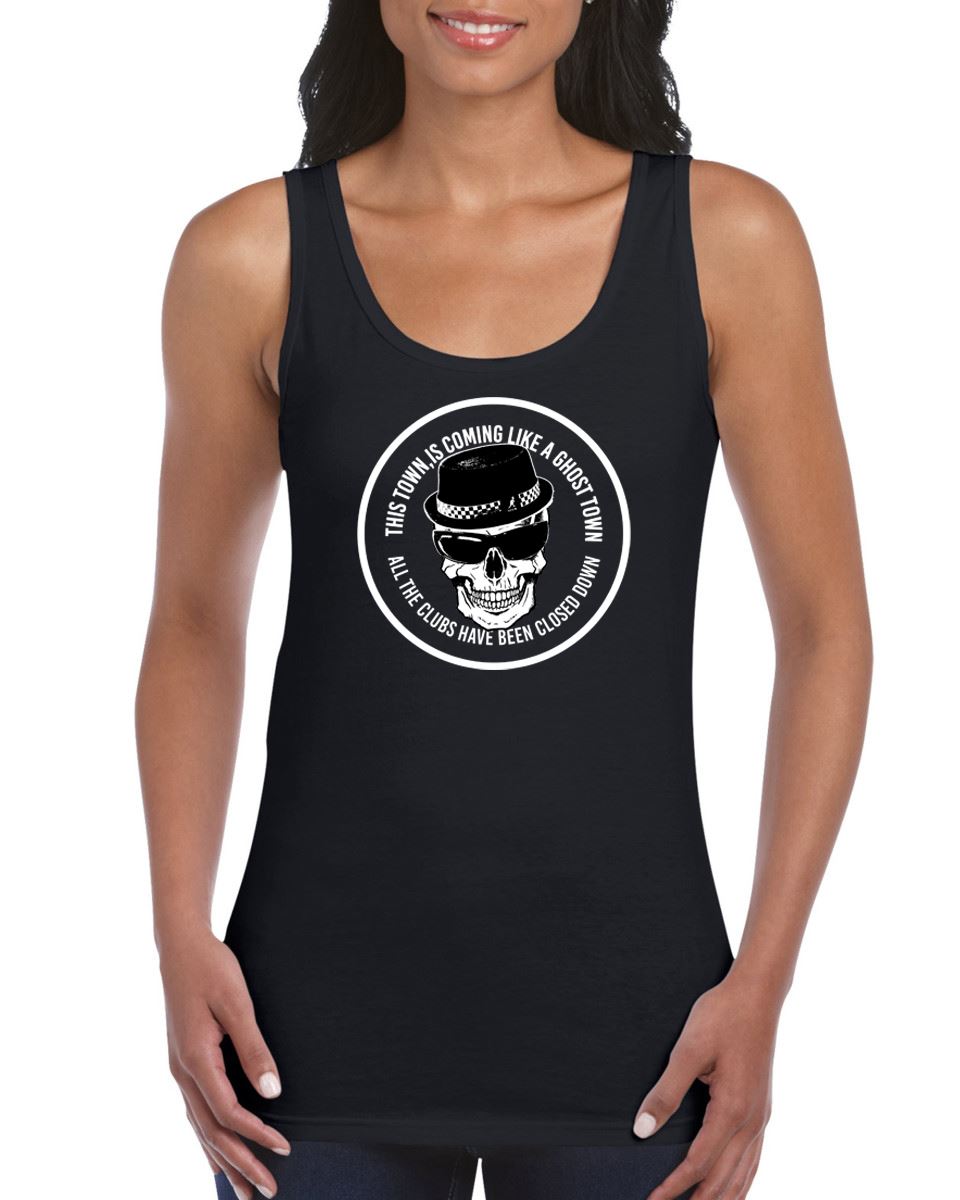 skull vest top womens