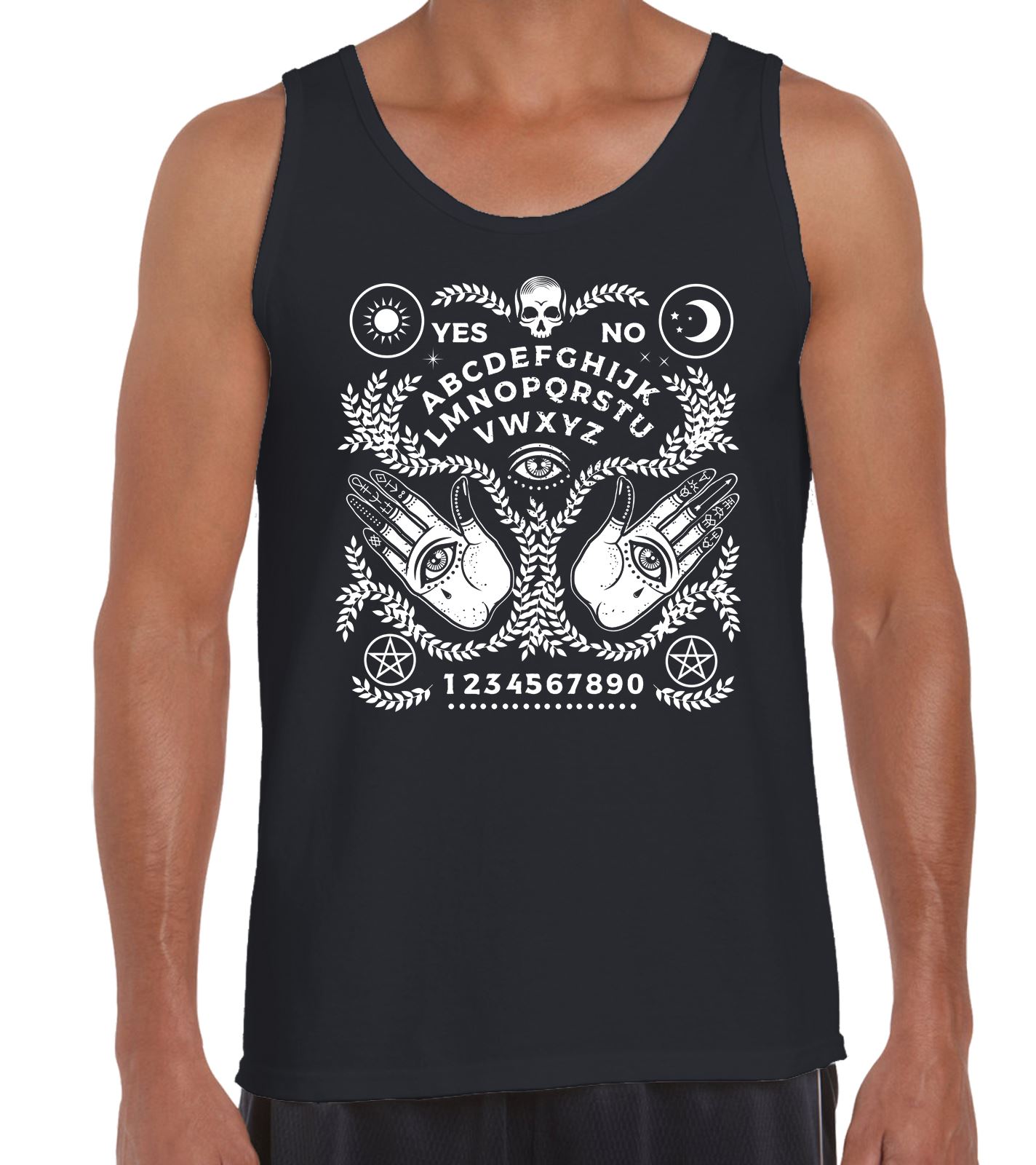 Ouija Board T-Shirt - Satanic Pentagram Gothic Okkult Spirit Board - Bild 8 von 8