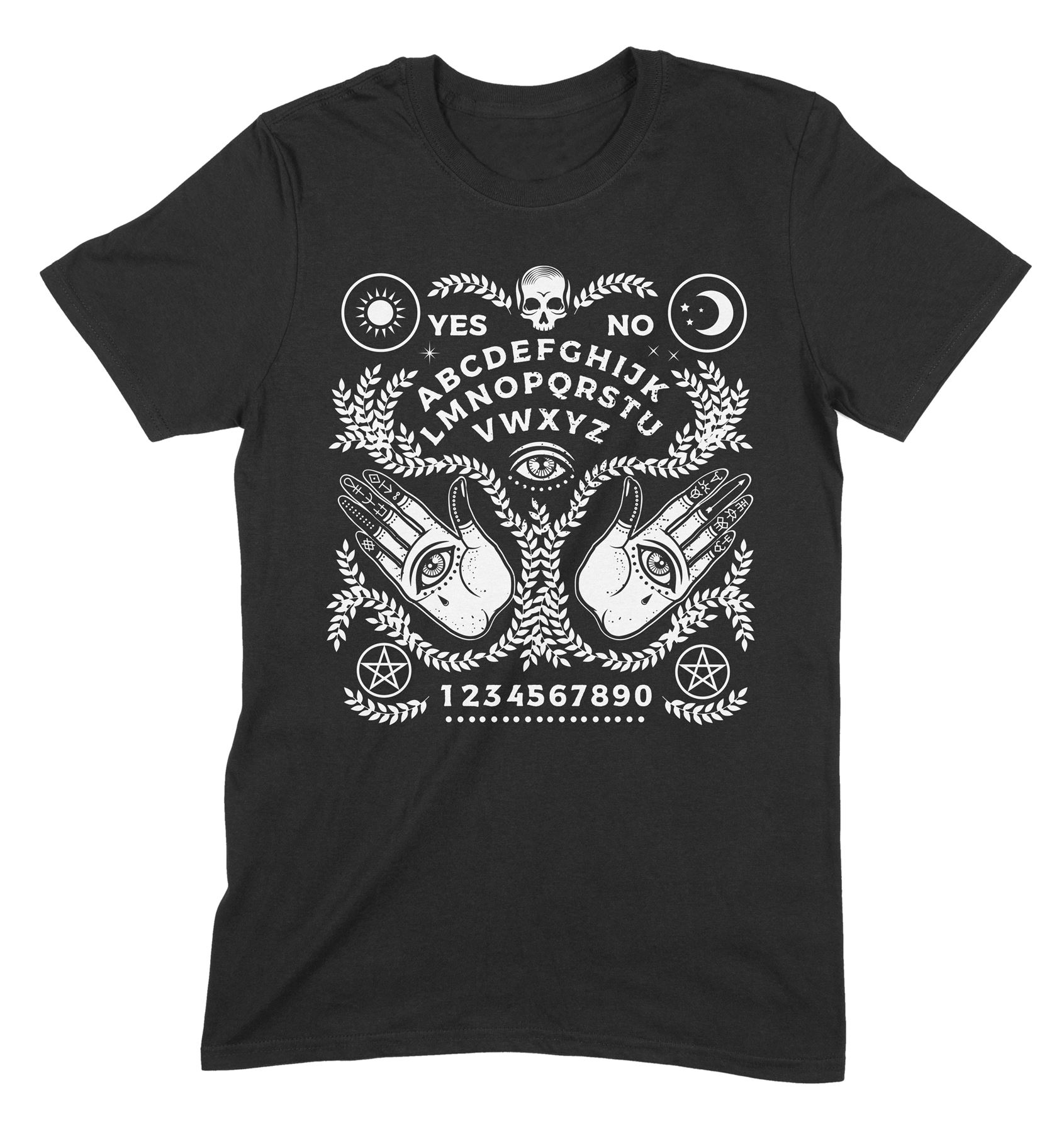 Ouija Board T-Shirt - Satanic Pentagram Gothic Okkult Spirit Board - Bild 3 von 8