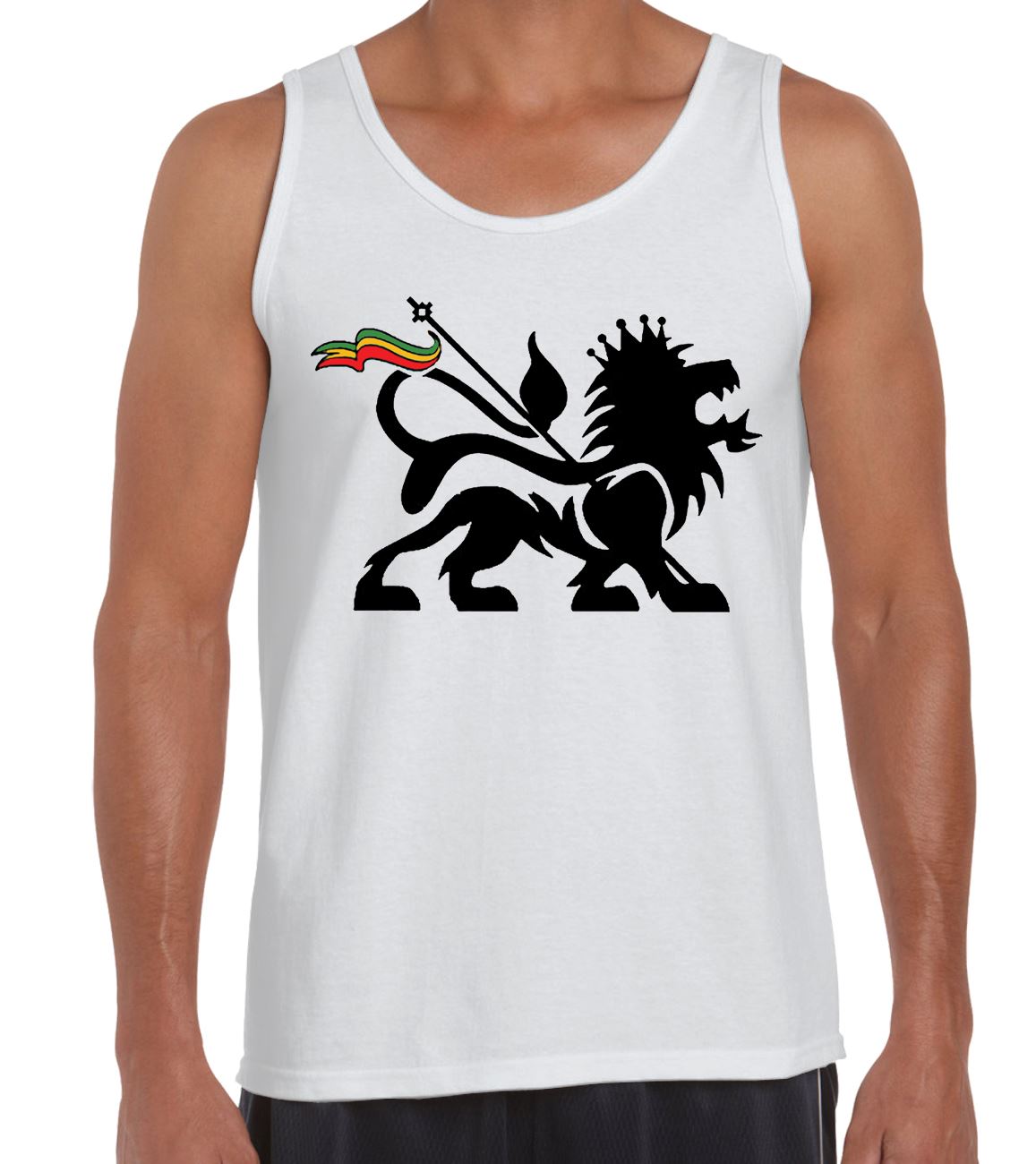 Lion Of Judah Reggae Men's Vest Tank Top - Rasta Bob Marley T-Shirt | eBay