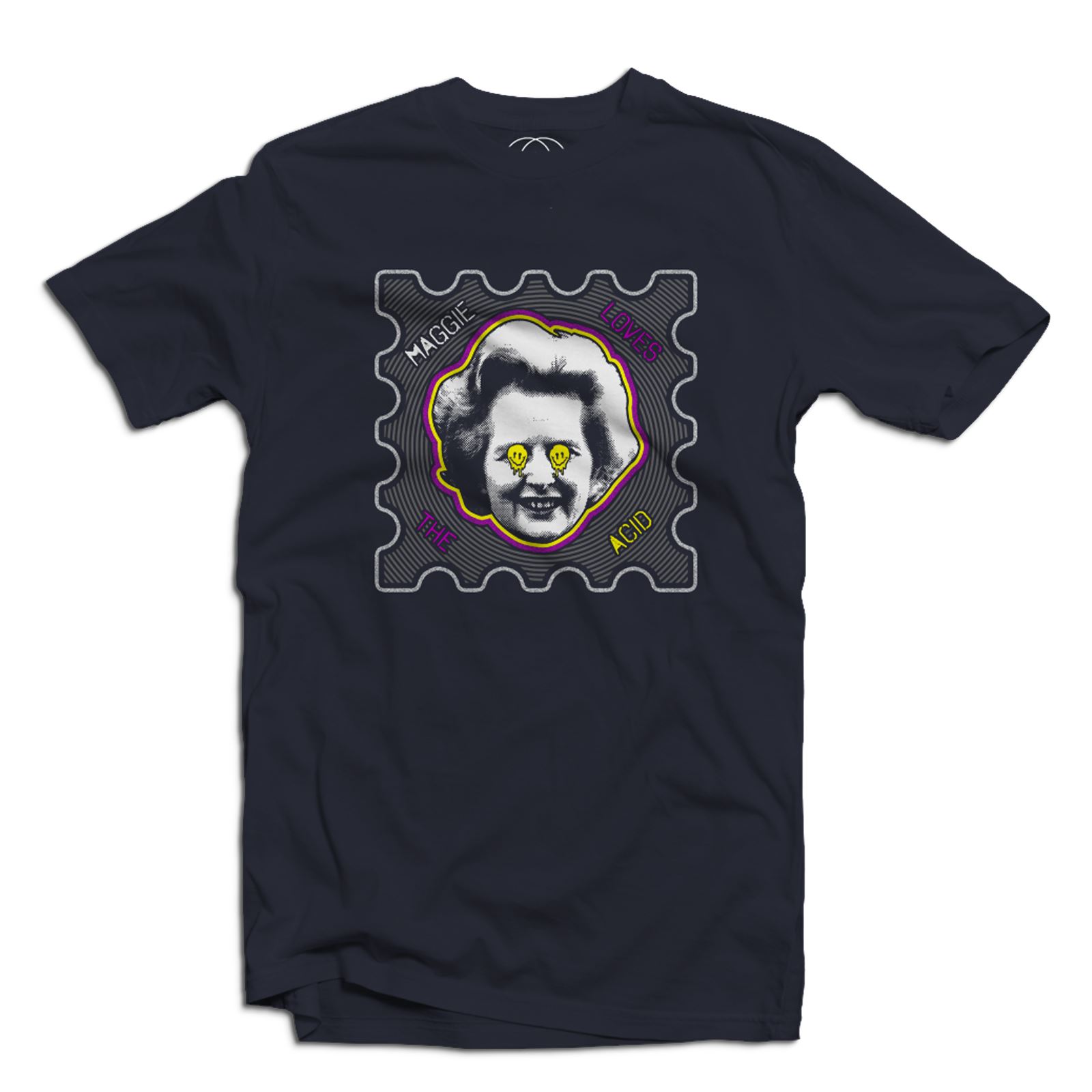 Maggie Loves Acid T Shirt - House Music Rave Techno Thatcher - Picture 4 of 4