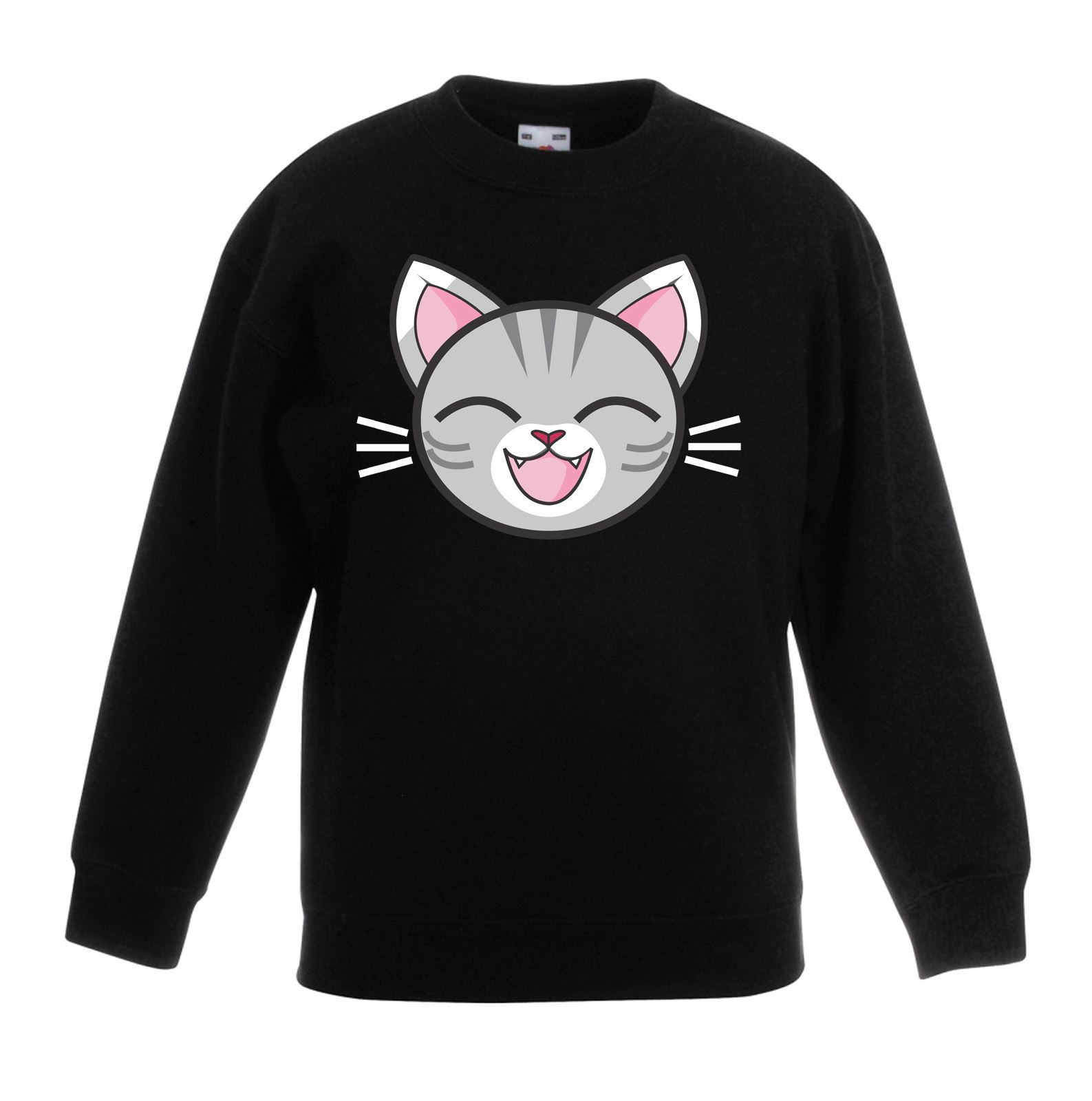 Cartoon Grey Tabby Cat Cute Animals 
