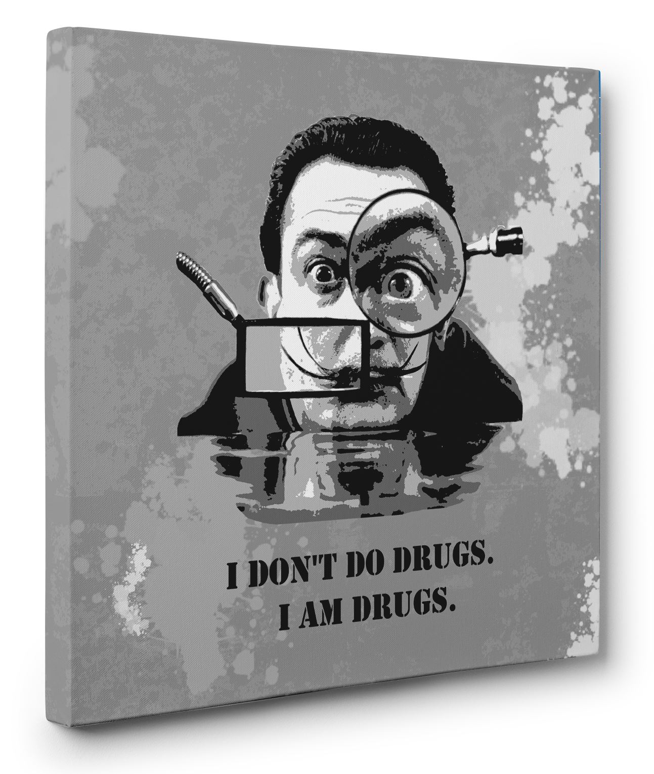 Drug Quotation Canvas Wall Art Picture Print Salvador-Dali