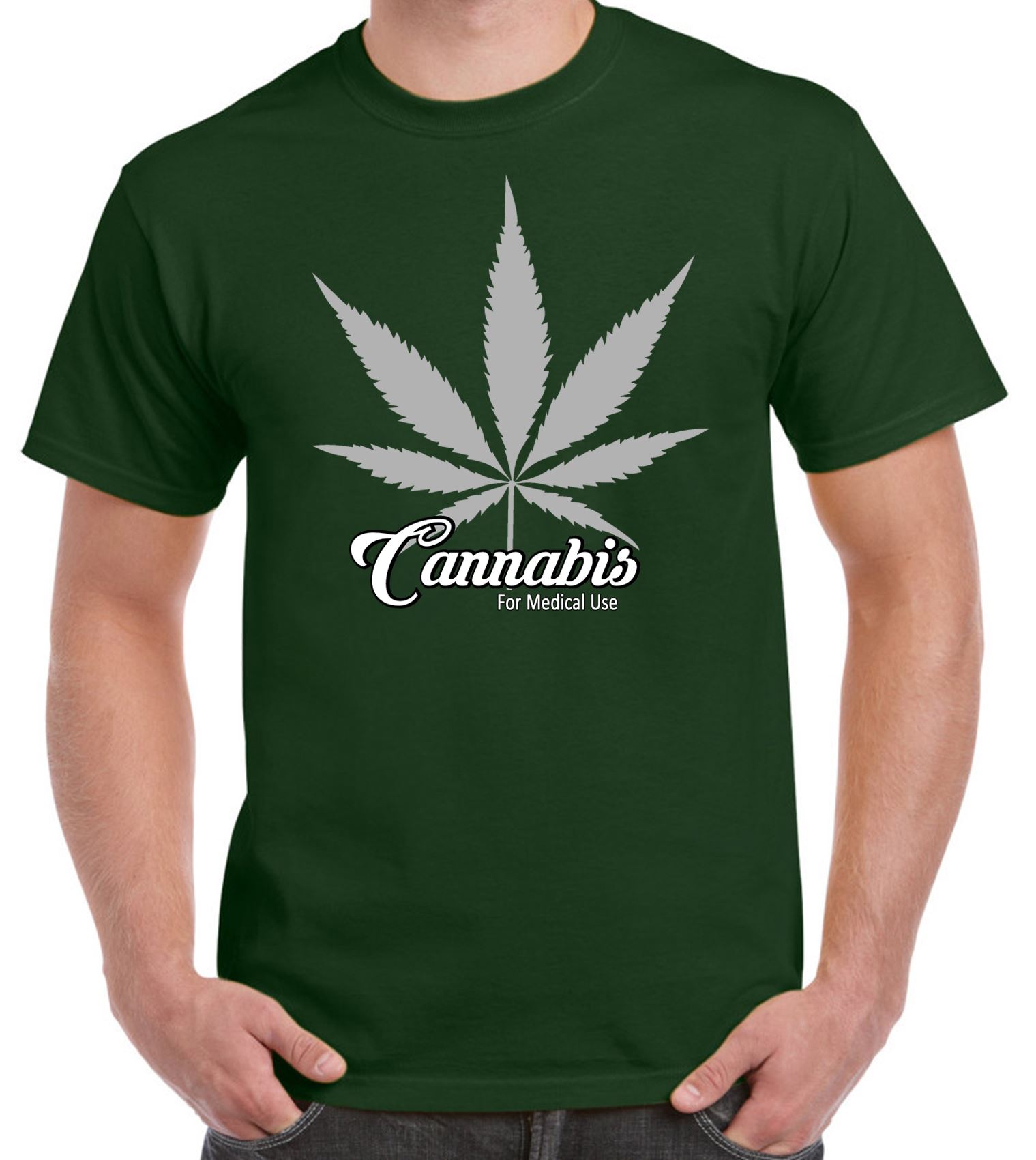 Big and Tall t-shirt for men pot weed cannabis medical marijuana decal tee shirt