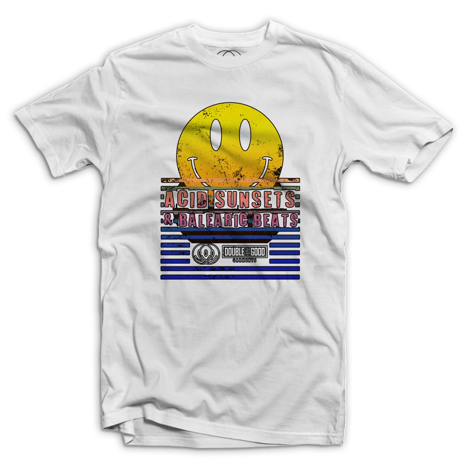 Camiseta para hombre Acid Sunset Balaeric Beats EDM Acid House Music Techno Rave - Imagen 4 de 7