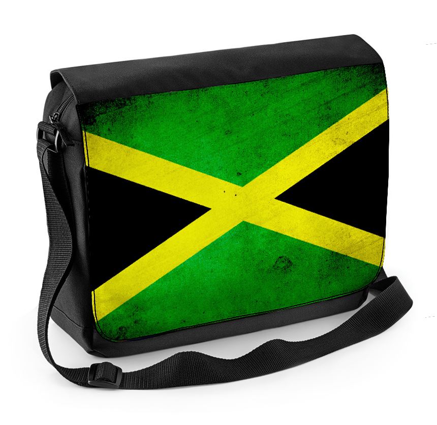Jamaican Flag Laptop Messenger Bag Jamaica Athletics Football Cricket