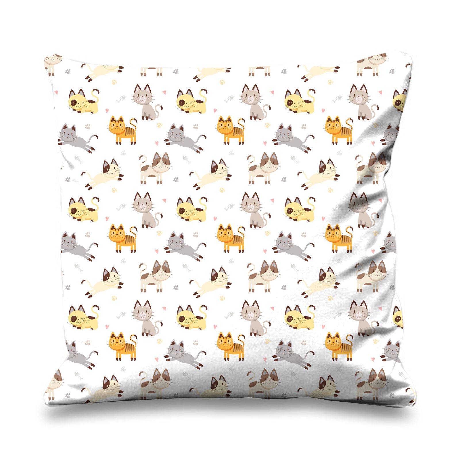 Leopard Skin Print Faux Silk 45cm x 45cm Sofa Cushion