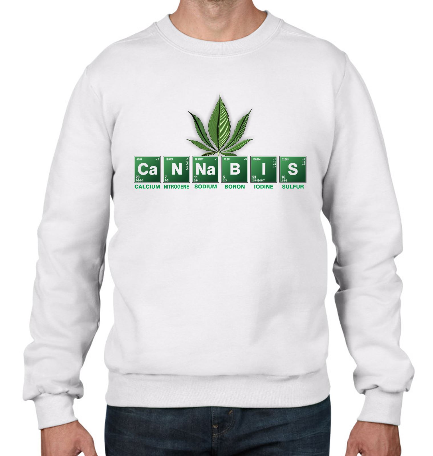 Cannabis Periodic Table Men s Sweatshirt Jumper EBay cannabis-periodic-table-men-s-sweatshirt-jumper-ebay