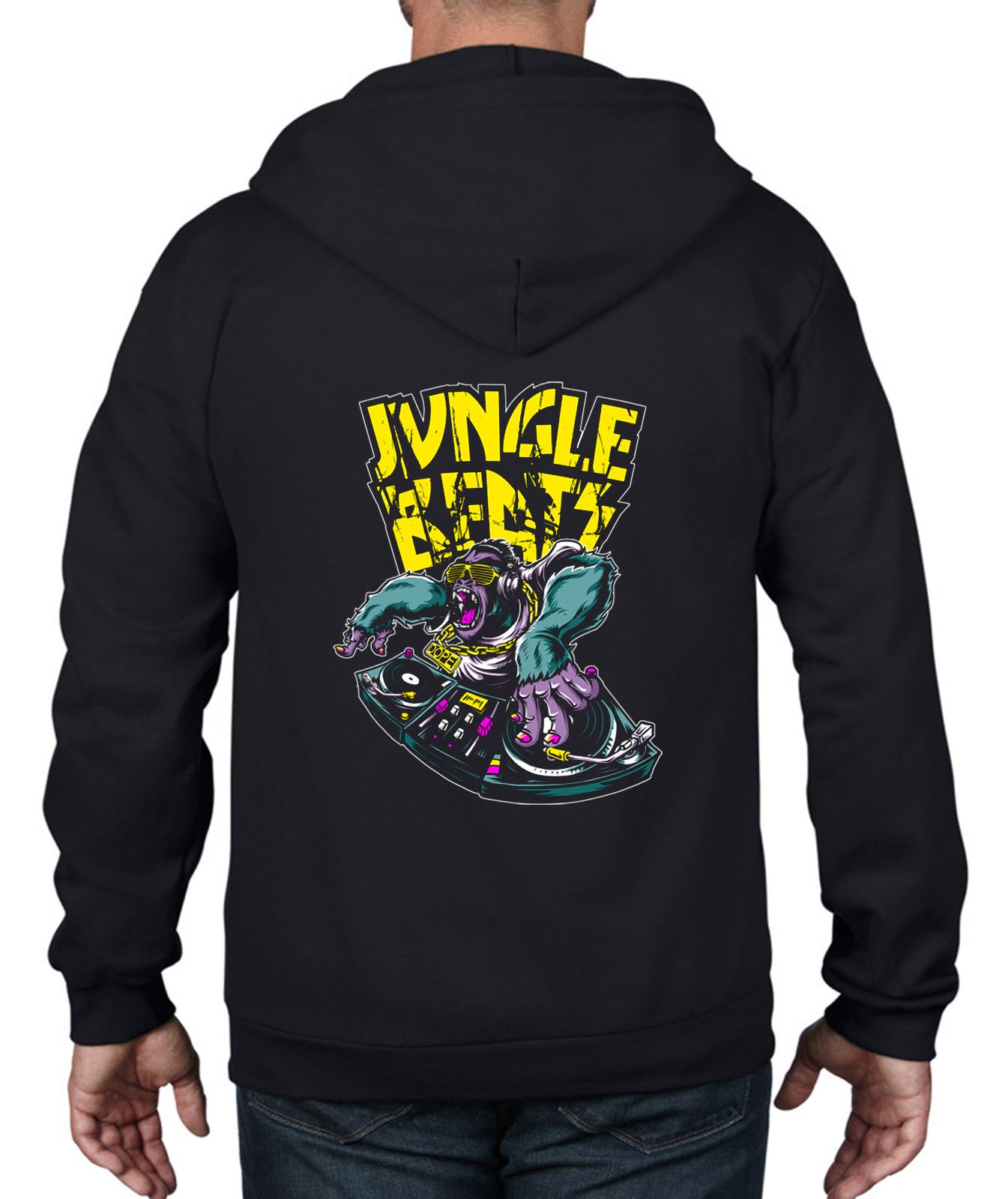 Junglist Hoody T-Shirt Sweater 100/% Hoodie Jungle Music DJ Dub