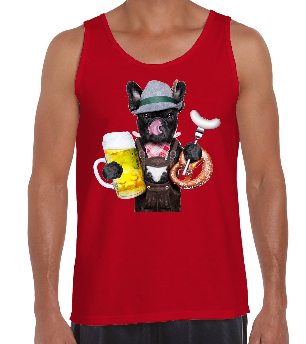 Funny Pet Bull Dog French Bulldog Scuba Diver Men's Tank Vest Top Funny Pet Bull Dog French Bulldog Scuba Diver Men's Tank Vest Top