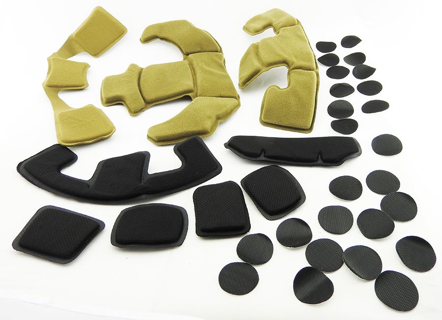 Airsoft ops core lux liner style upgrade helmet padding pad set bump