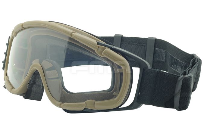 Airsoft Paintball Ops Core Jump Fan Anti Niebla Clear si Gafas Gafas Tan Arena DE