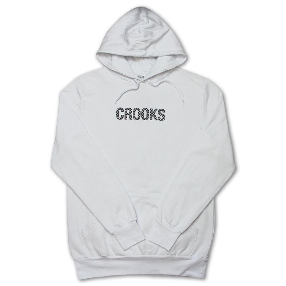 Crooks & Castles Check Hoodie Weiß Crooks & Castles Check Hoodie Weiß