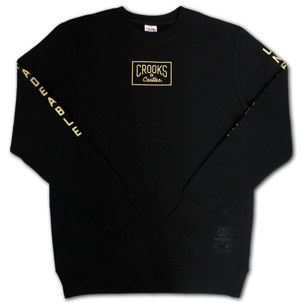 Crooks & Castles Fades Sweatshirt Black Crooks & Castles Fades Sweatshirt Black