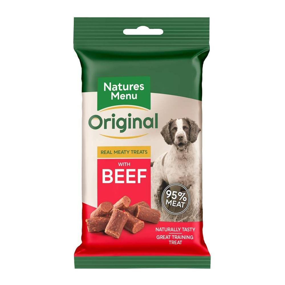 Natures Menu Real Meaty Natural Dog Treats – Chicken, Lamb & Beef 60g - Picture 2 of 25