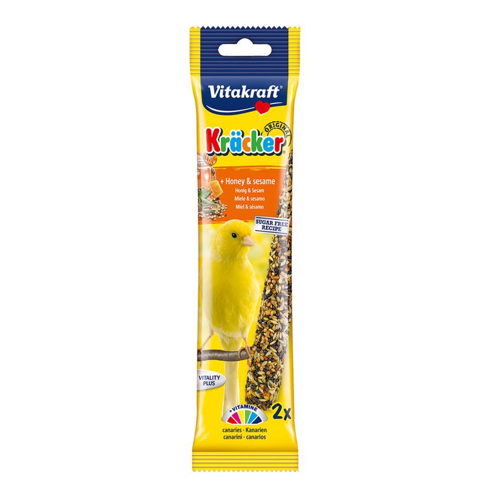 Vitakraft Bird Sticks for Canary Budgie Bird Treats Apricot Honey Egg - Picture 3 of 3