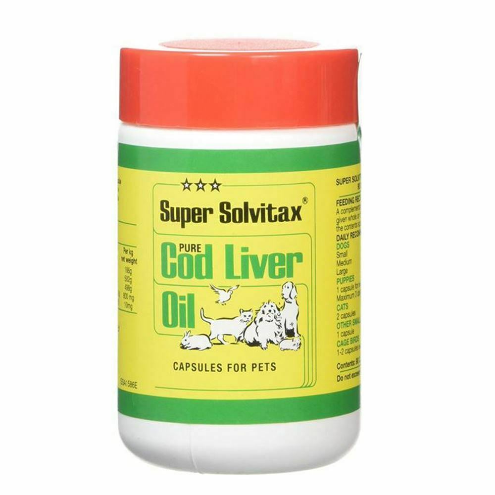 Super Solvitax Cod Liver Oil & Tablets Dogs Cats Ponies & Birds, Small