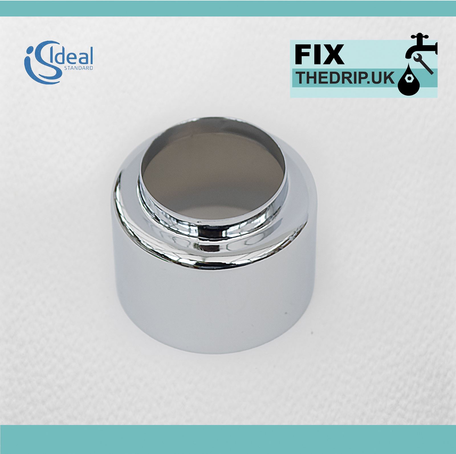 Ideal Standard A954455AA Temperature control handle Red button Chrome