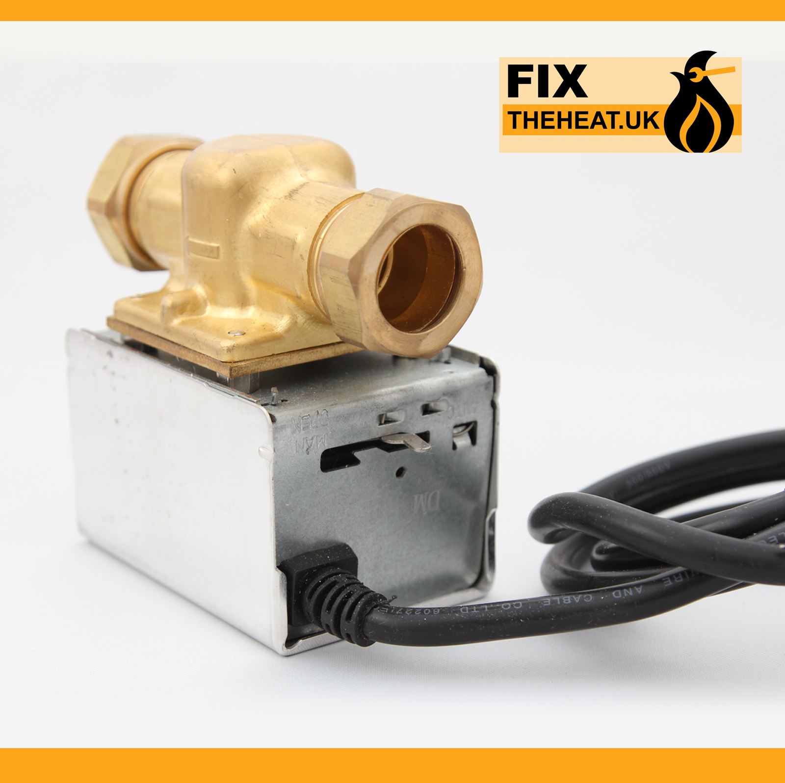 2 Port 22mm Heating Water Motorised Zone Valve Actuator Can Replace