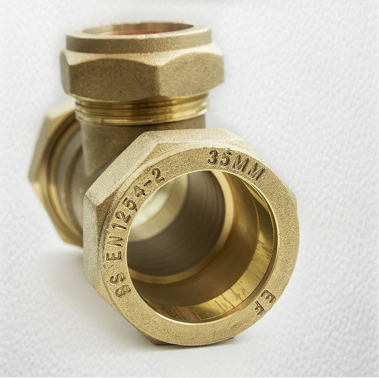 FtD BRASS Compression Reducing Tees 35mm x 28mm eBay