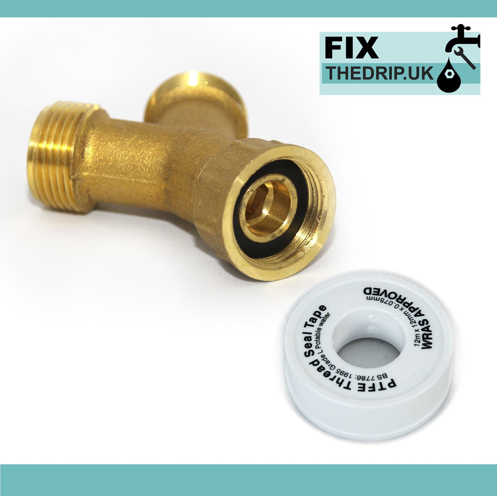 Washing Machine Hose & Tap Brass Y Piece Splitter to add a Dishwasher