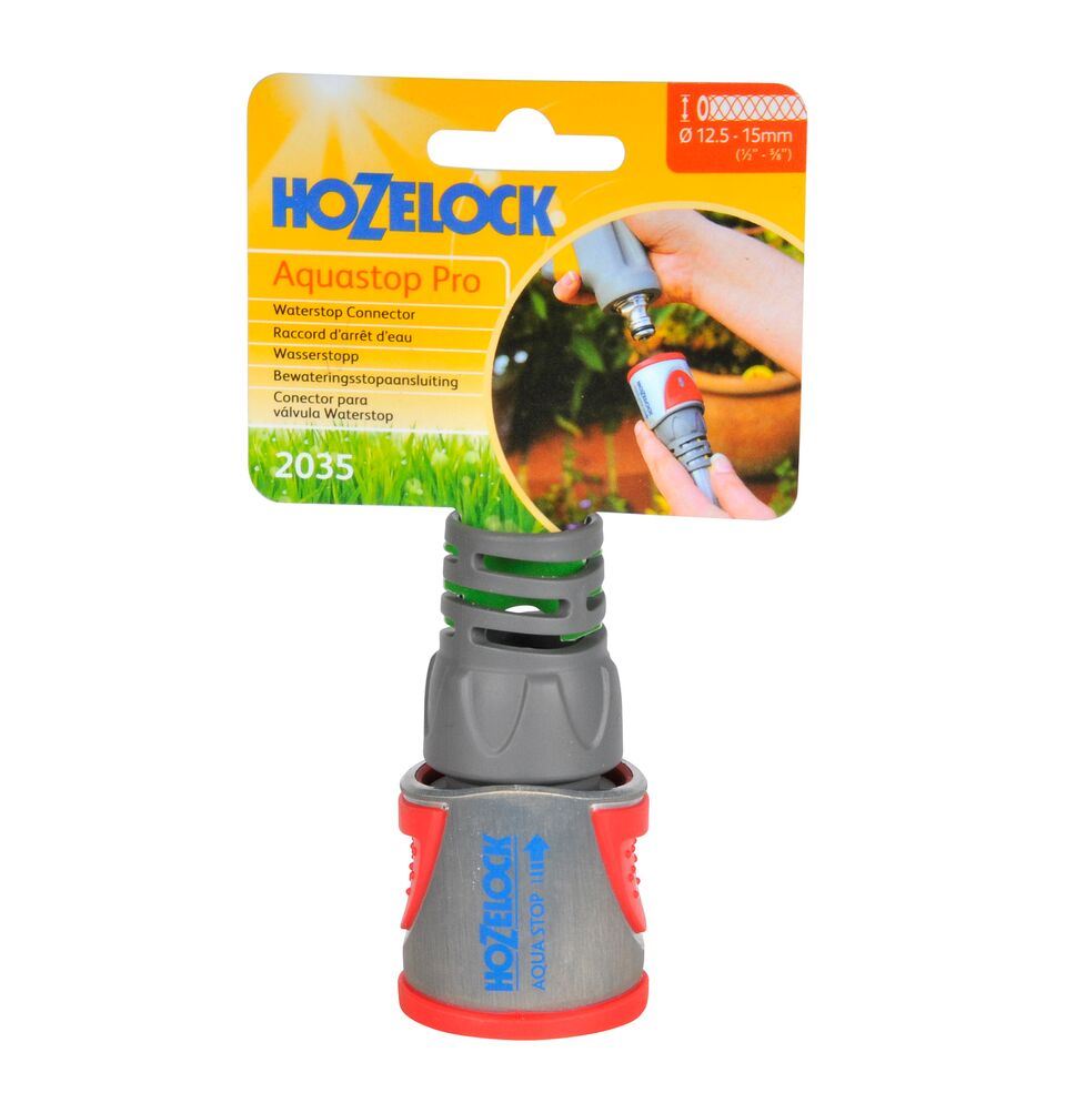 Hozelock Pro 2035P Metal AquaStop Connector (12.5mm & 15mm) eBay