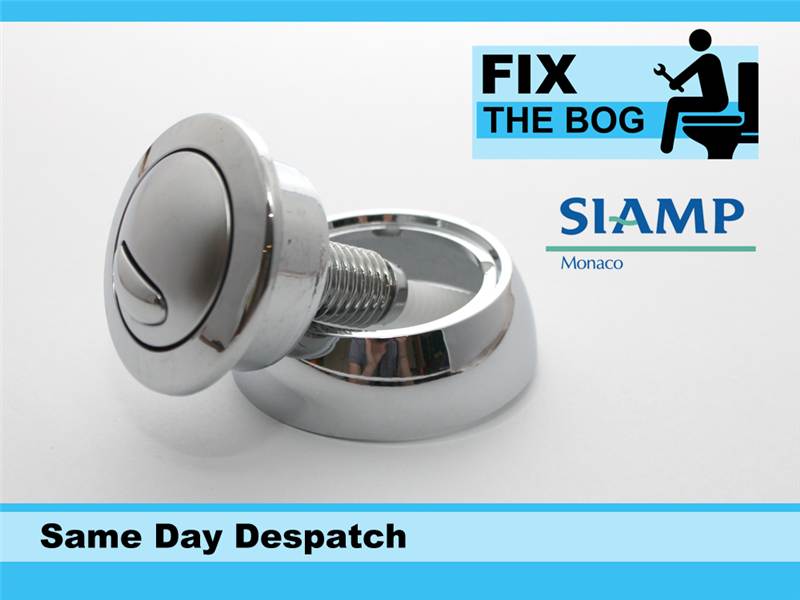 Siamp Optima 49 Toilet Push Button Dual Flush Fits Some Jacuzzi Twyford