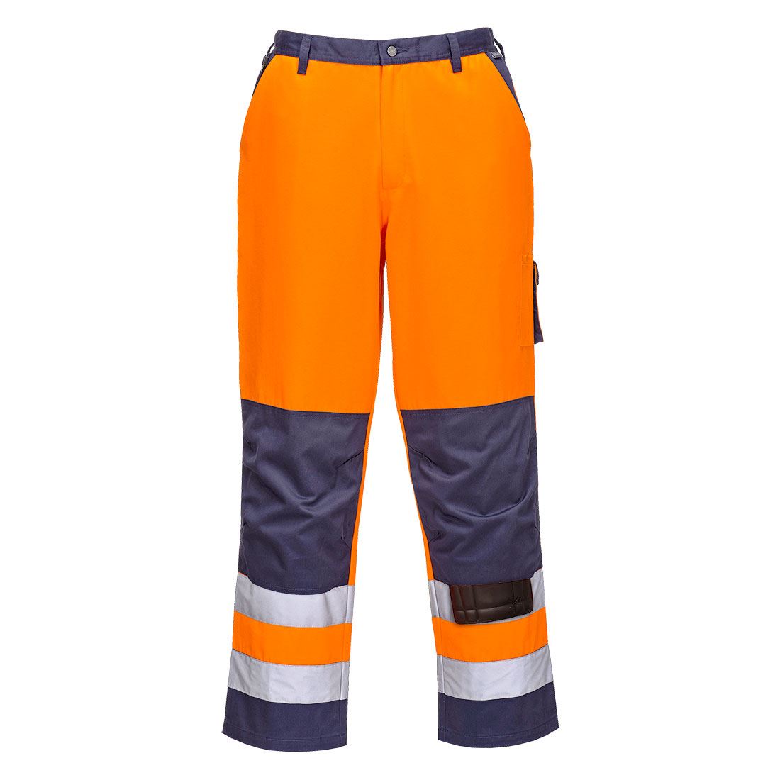 Pantalones de trabajo PORTWEST Lyon alta visibilidad en contraste reflectante seguridad TX51 - Imagen 2 de 3