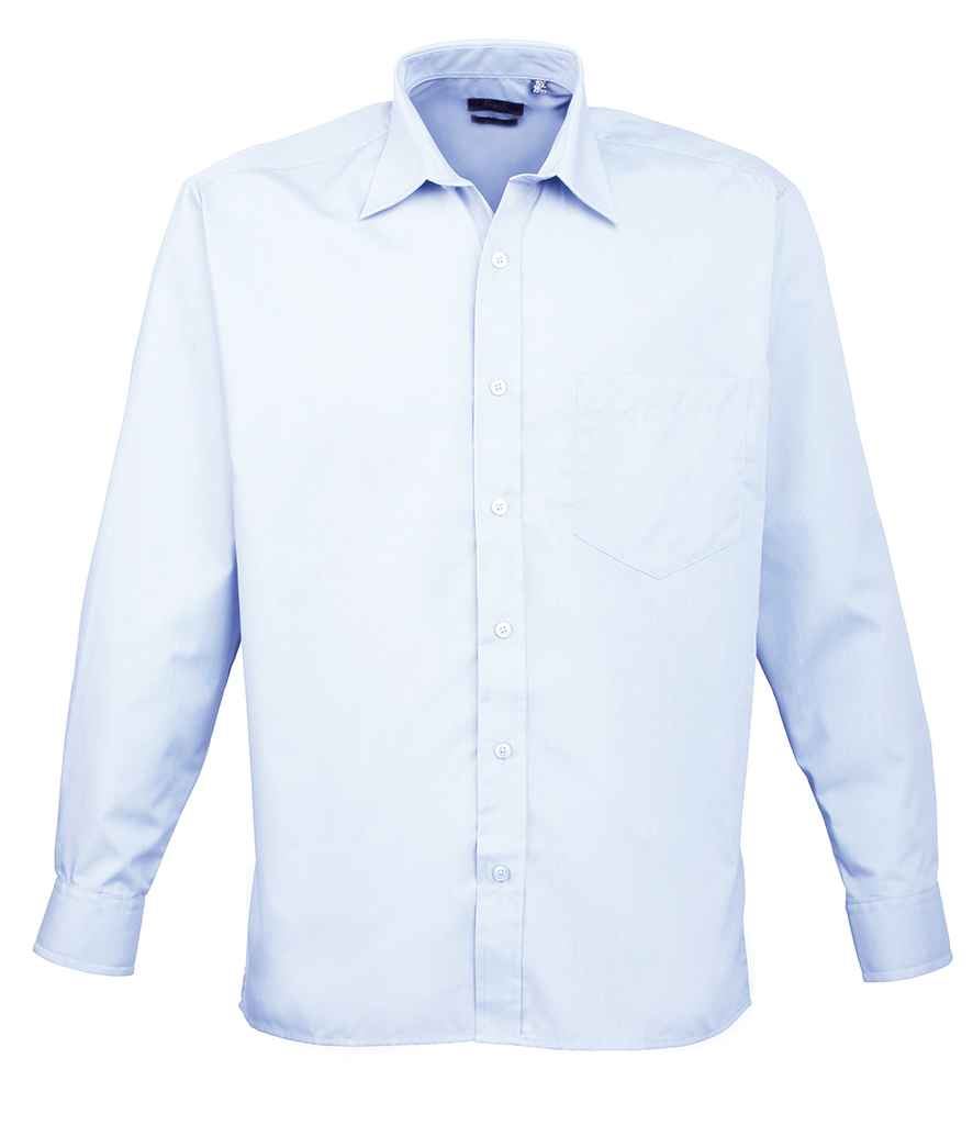 Premier Long Sleeve Poplin Shirt PR200 - Picture 7 of 17