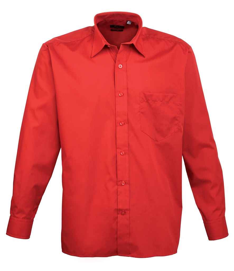 Premier Long Sleeve Poplin Shirt PR200 - Picture 12 of 17