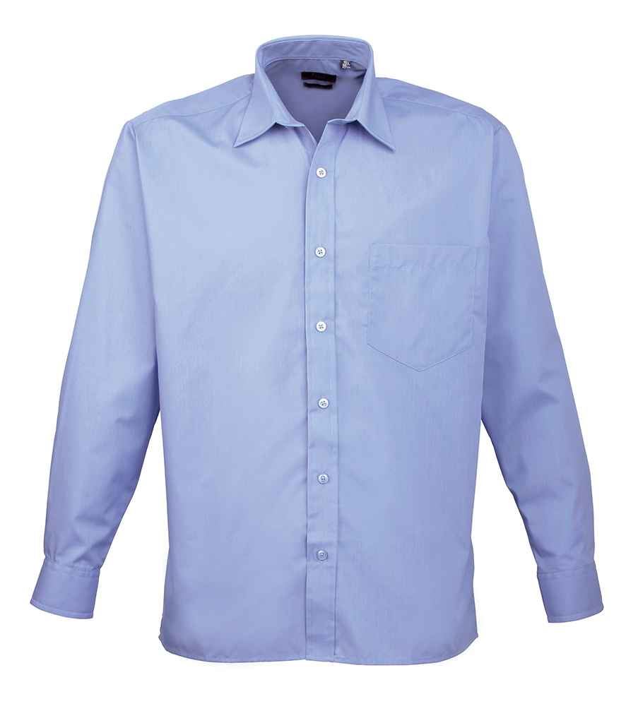 Premier Long Sleeve Poplin Shirt PR200 - Picture 8 of 17