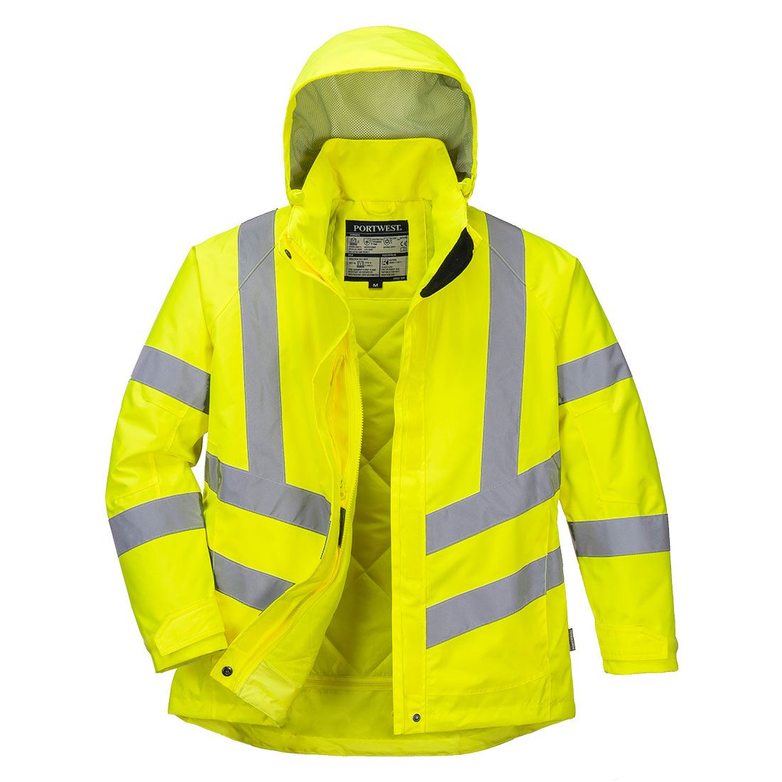 PORTWEST Hi-Vis Women's Winter Jacket LW74 - Picture 3 of 3