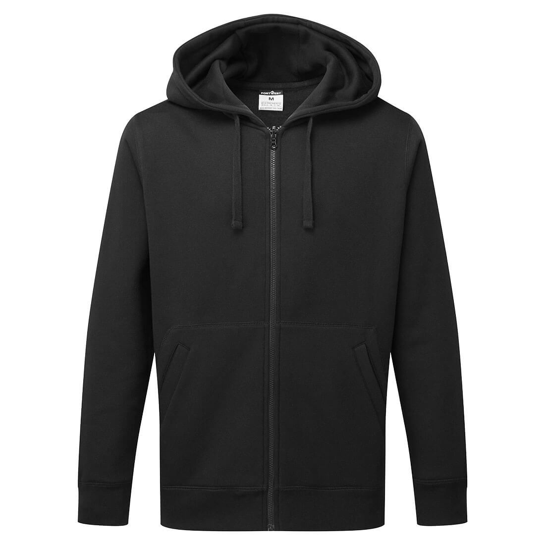 PORTWEST Zip Through Hoodie Corporate Wear Workwear Drawstring Hood Comfort B312 - Picture 2 of 5