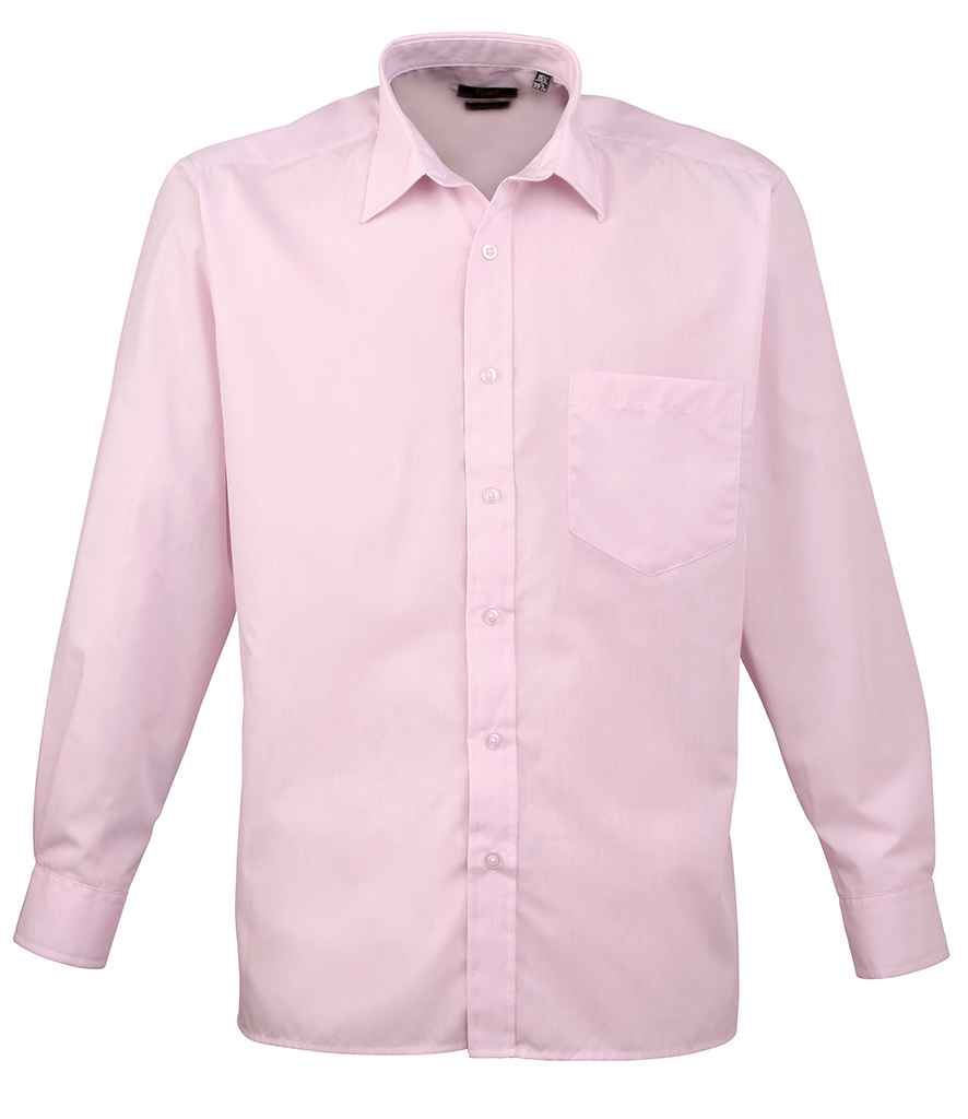 Premier Long Sleeve Poplin Shirt PR200 - Picture 10 of 17