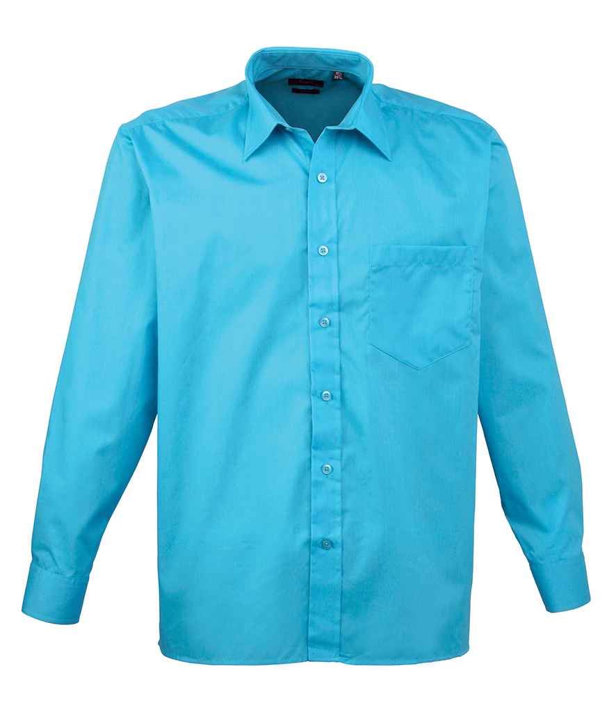 Premier Long Sleeve Poplin Shirt PR200 - Picture 16 of 17