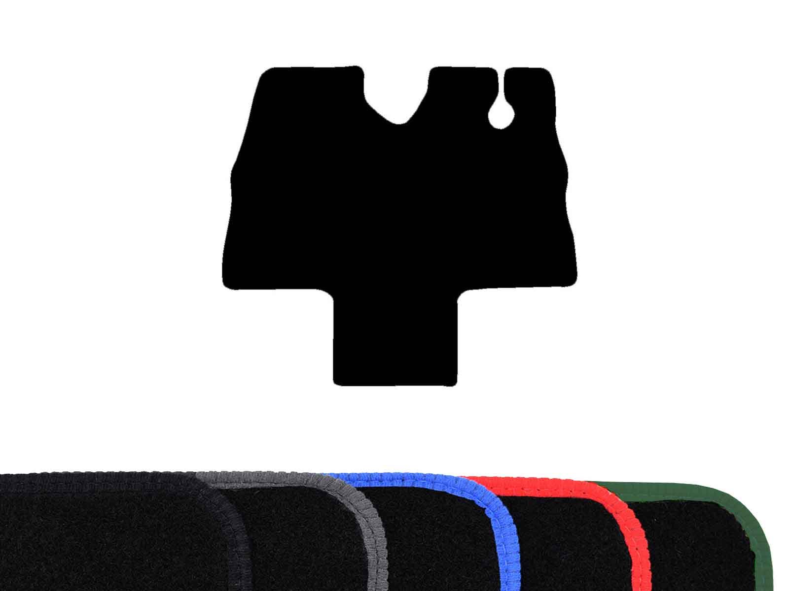 Van Demon Tailored Fit 1pc Front Black Carpet Floor Mat for Ford Transit Custom
