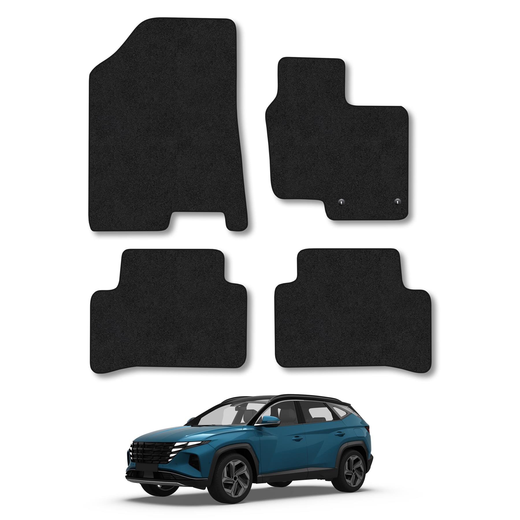 Car Mats for Hyundai Tucson (2021- ) Carpet Colour Trim Tailored Fit Easy-Clean