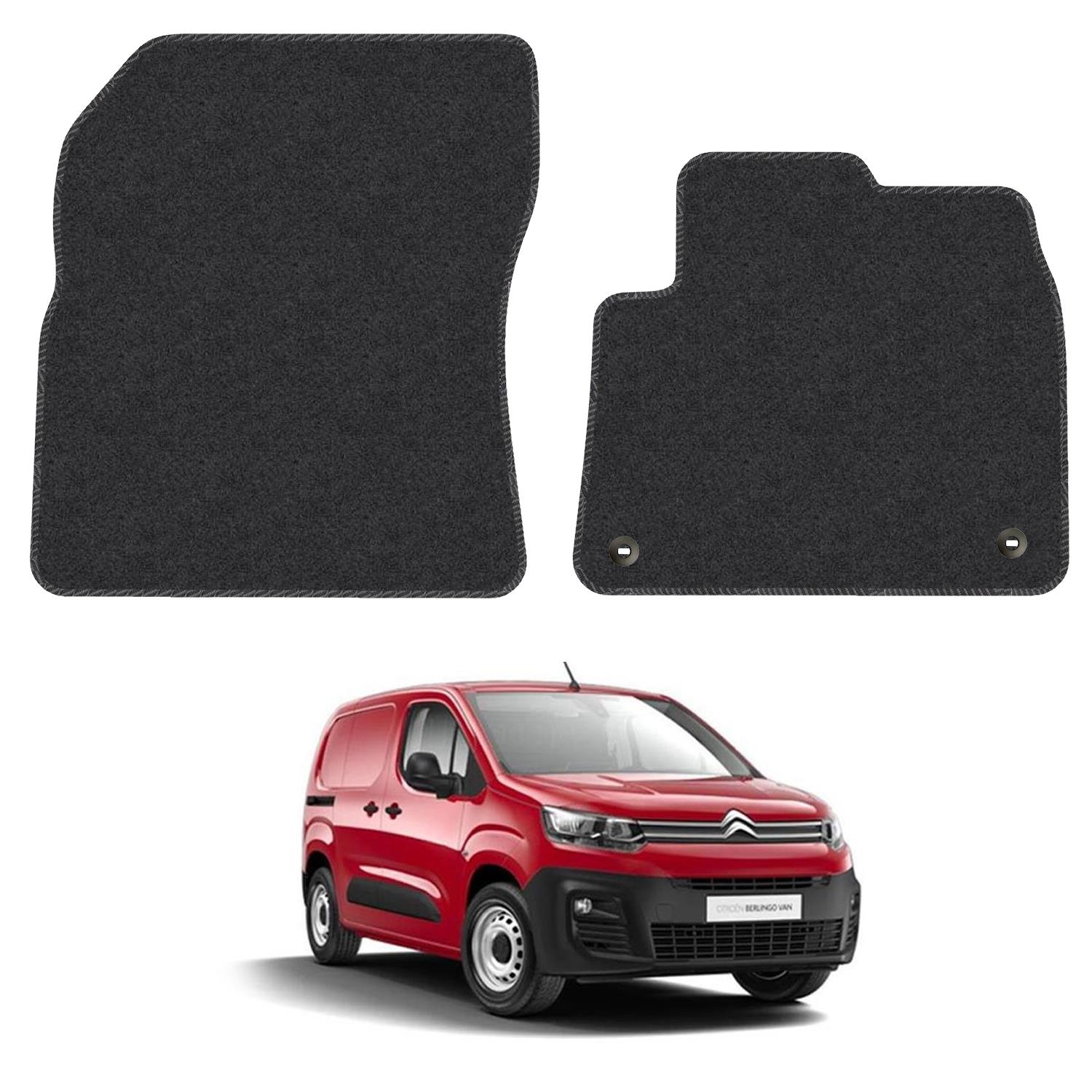 Floor Mats for Citroen Berlingo 2018+ Twist Clip Tailored Carpet Colour Trim Mat - Picture 2 of 33