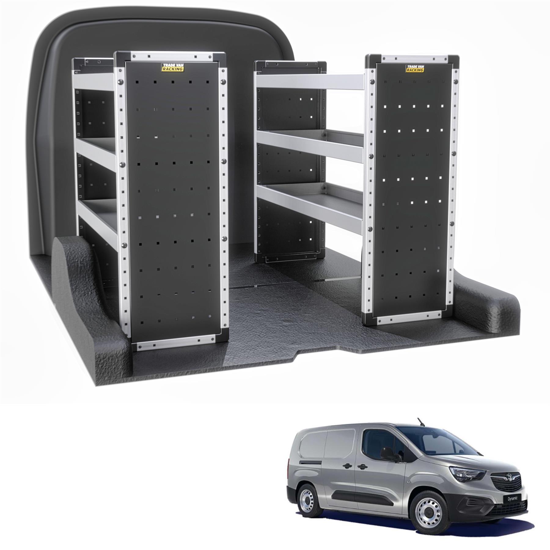 Vauxhall Combo Van Racking Shelving for 2018+ L2 Wheelbase (Bronze
