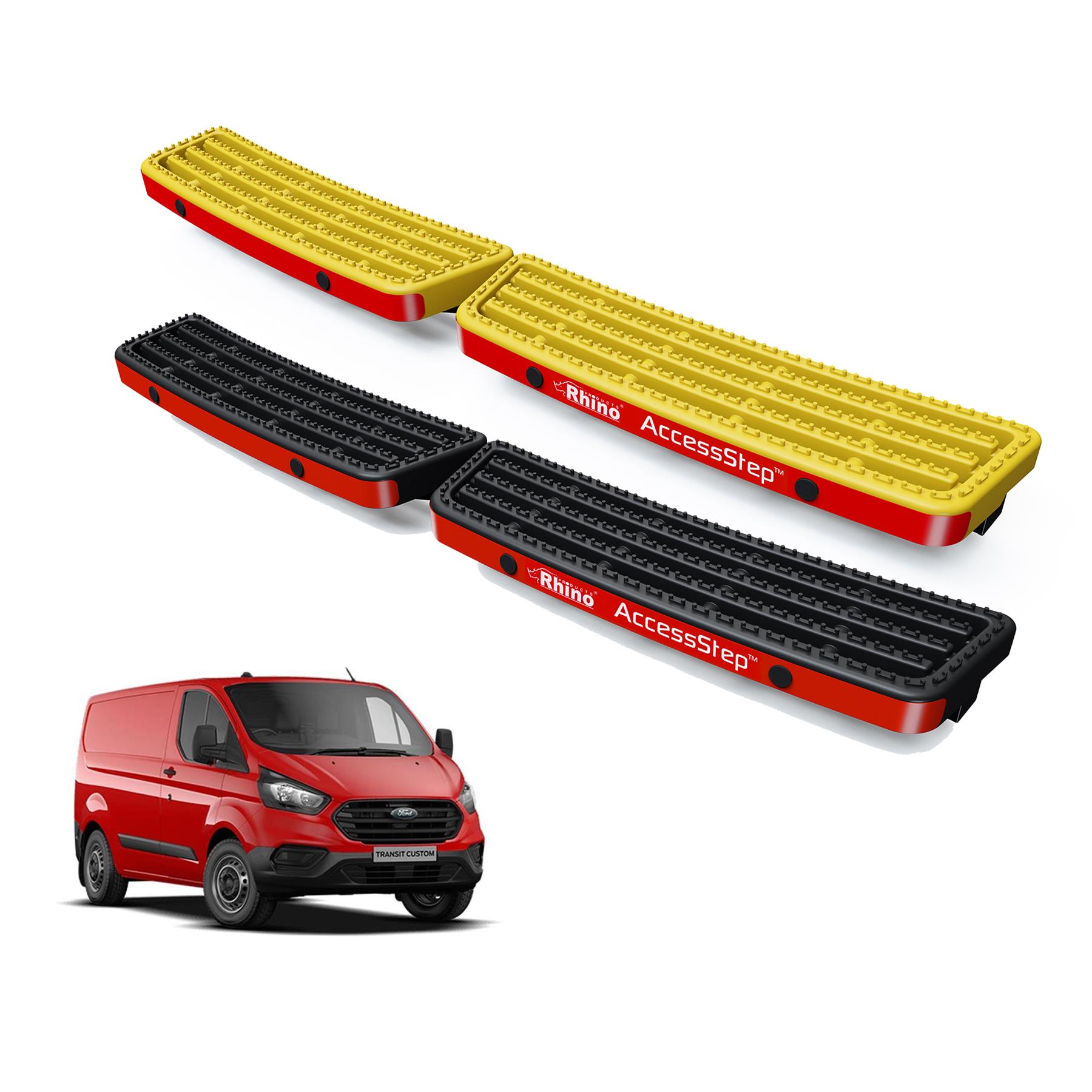 Ford Transit Custom Rear Access Step Van Rhino Bumper Step