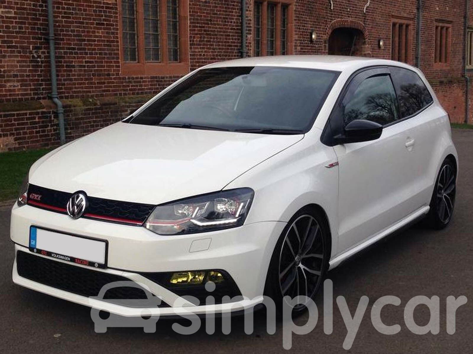 Tinted Pair Front Window Heko Wind Deflectors 2pc Set VW Polo (2009 on