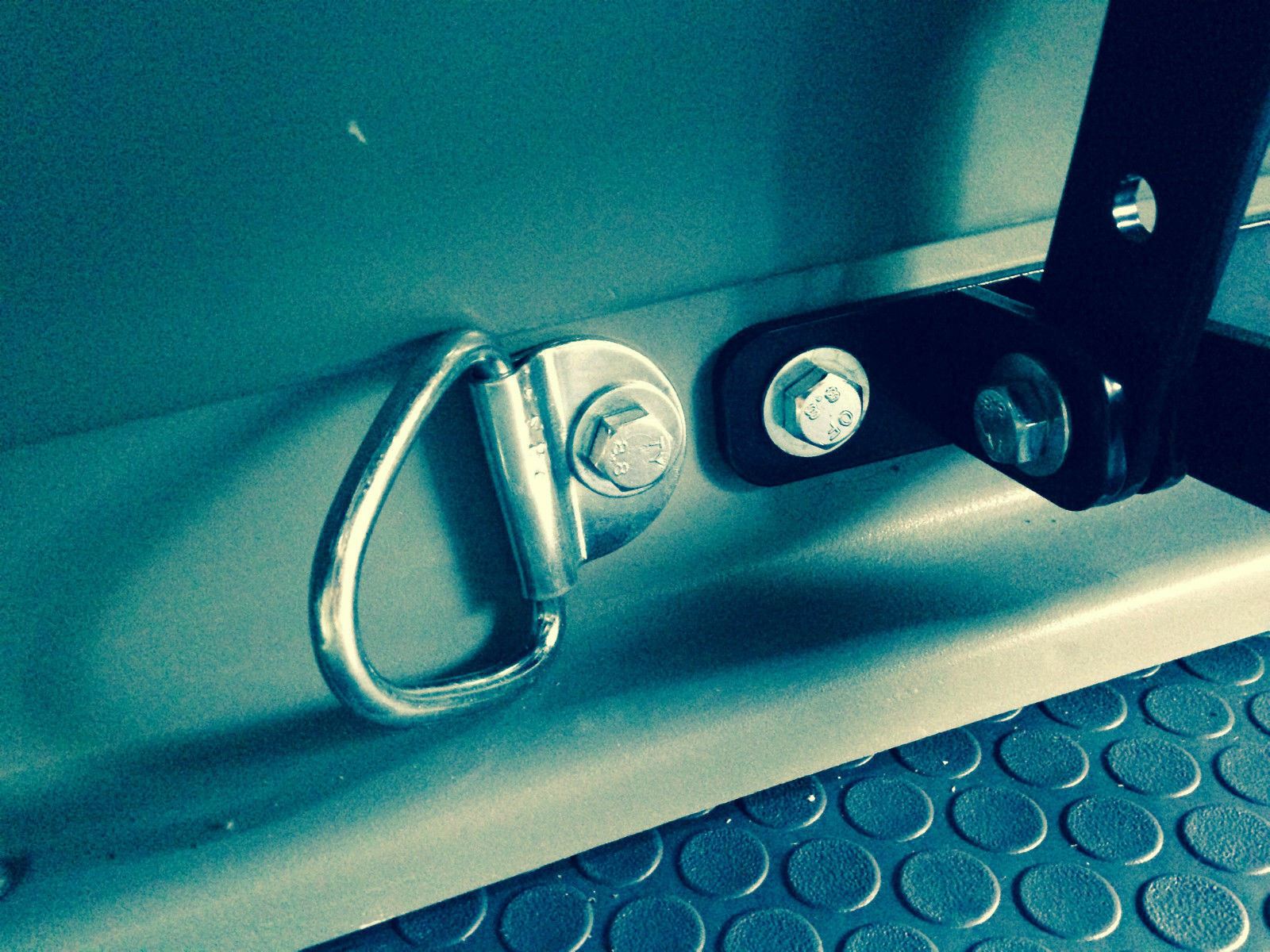 Durable Tie Down Point Load Securing Steel Lashing Ring Heavy Duty