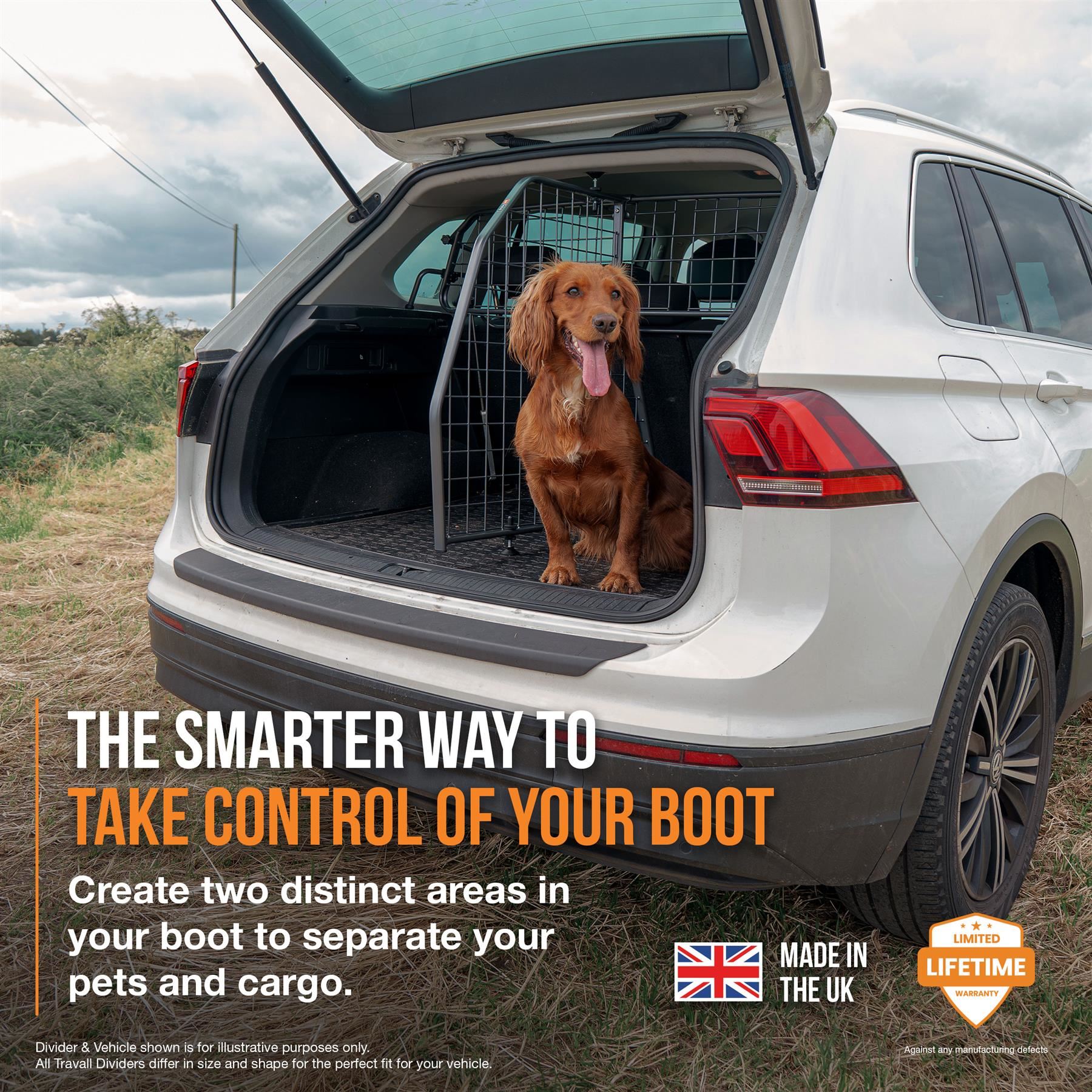 TRAVALL Audi Q5 (2016-2020) Dog Guard And Divider Bundle Vehicle-Specific Fit Load Separator Heavy