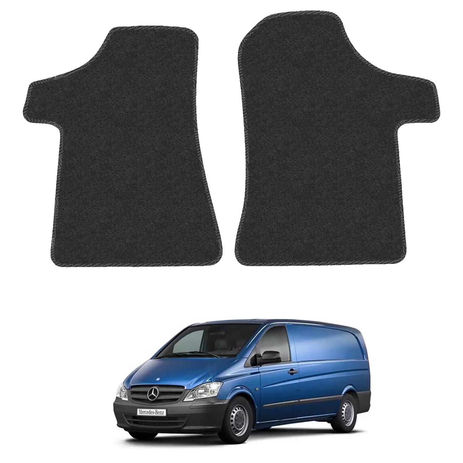 Floor Mats for Mercedes Vito 2003-2014 W639 Tailored Carpet Colour Trim Van Mat - Picture 2 of 37