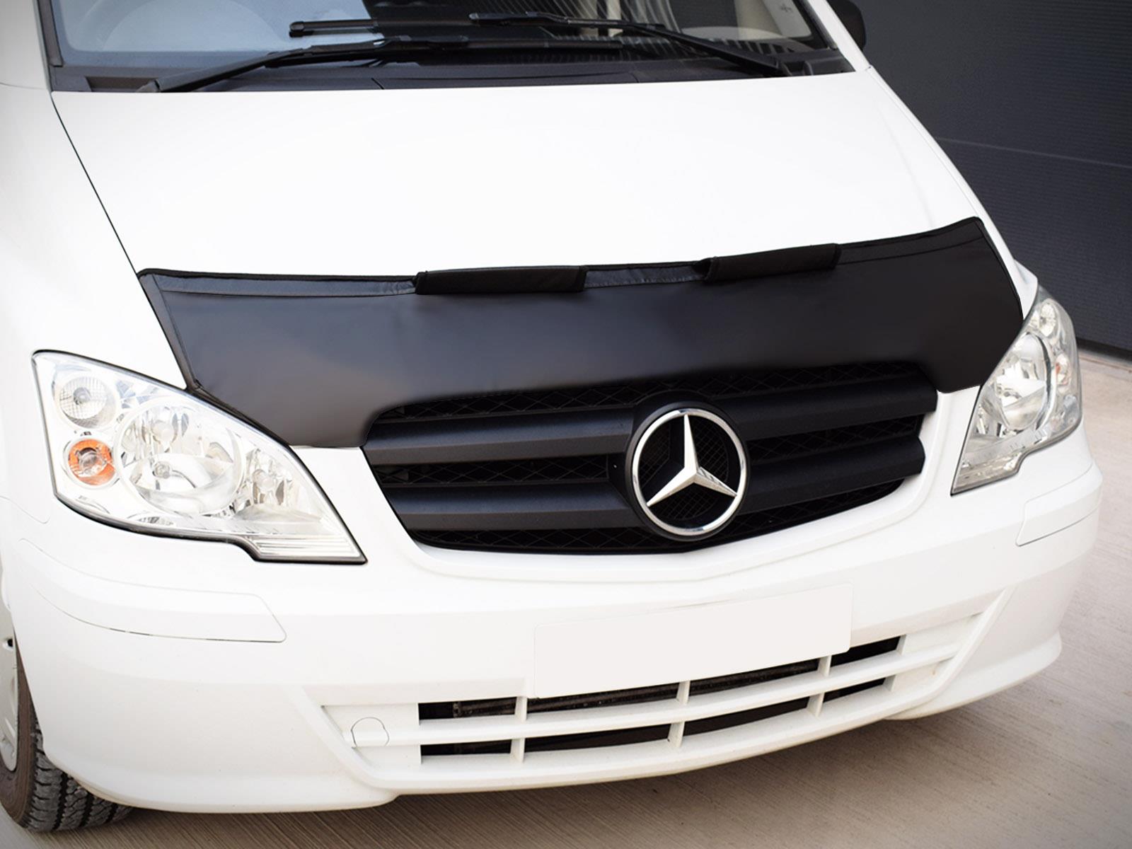 Half Black Vinyl Bonnet Bra Stone Chip Protector Guard