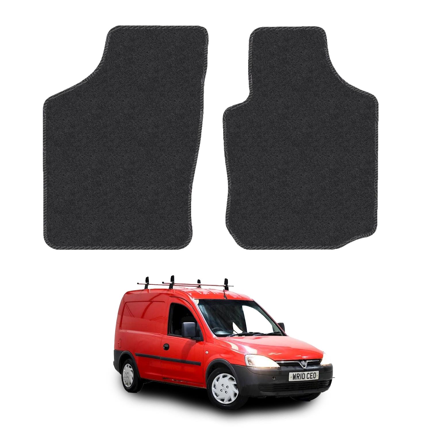 Floor Mats for Vauxhall Combo 2001-2011 Tailored Carpet Colour Trim Van Mat Set - Picture 2 of 37