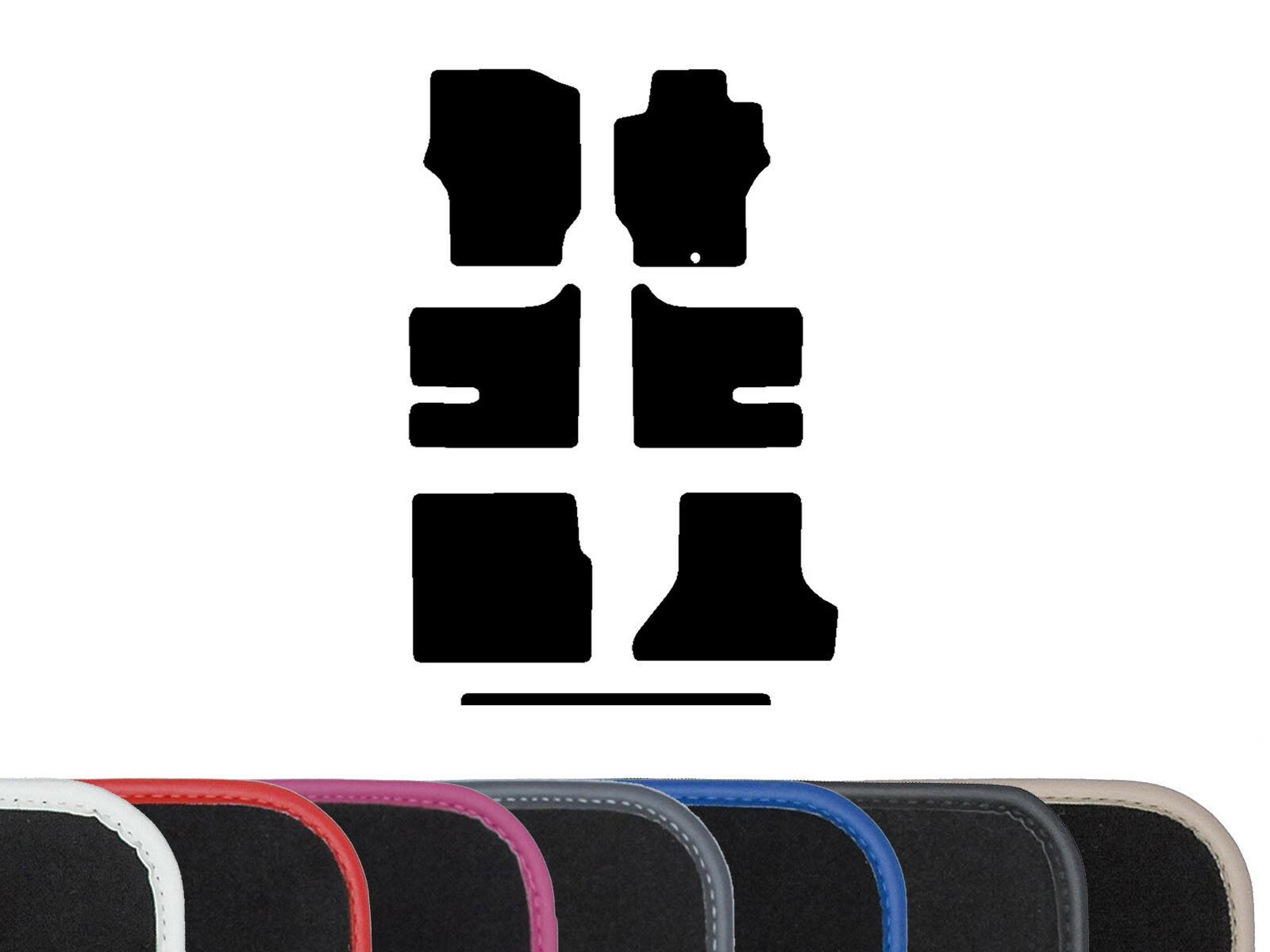 Black Carpet Universal Car Mats Fits Mitsubishi Delica