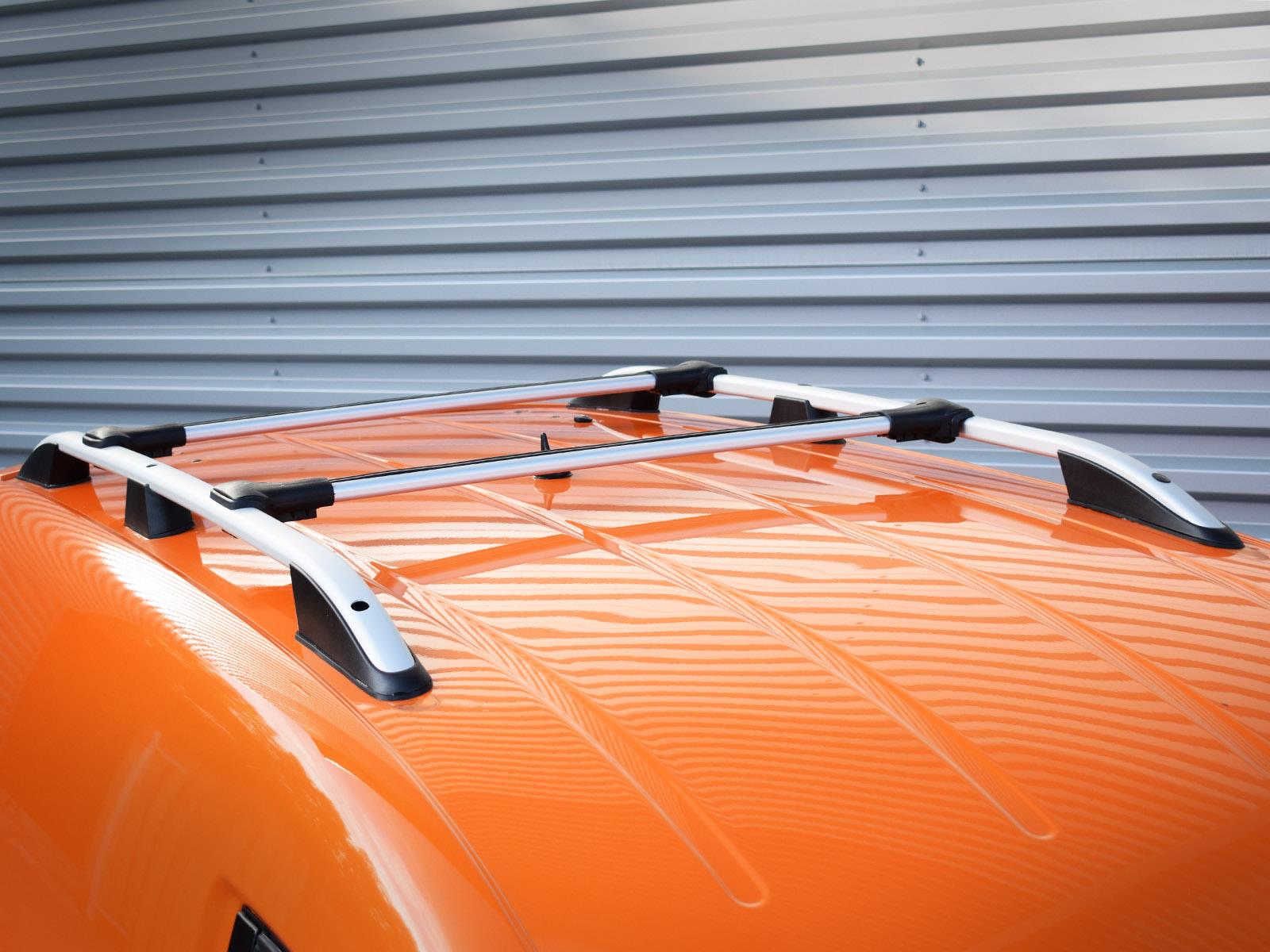 Silver Aluminium Cross Bars Roof Rack Rails Cargo Carrier VW Caddy Maxi