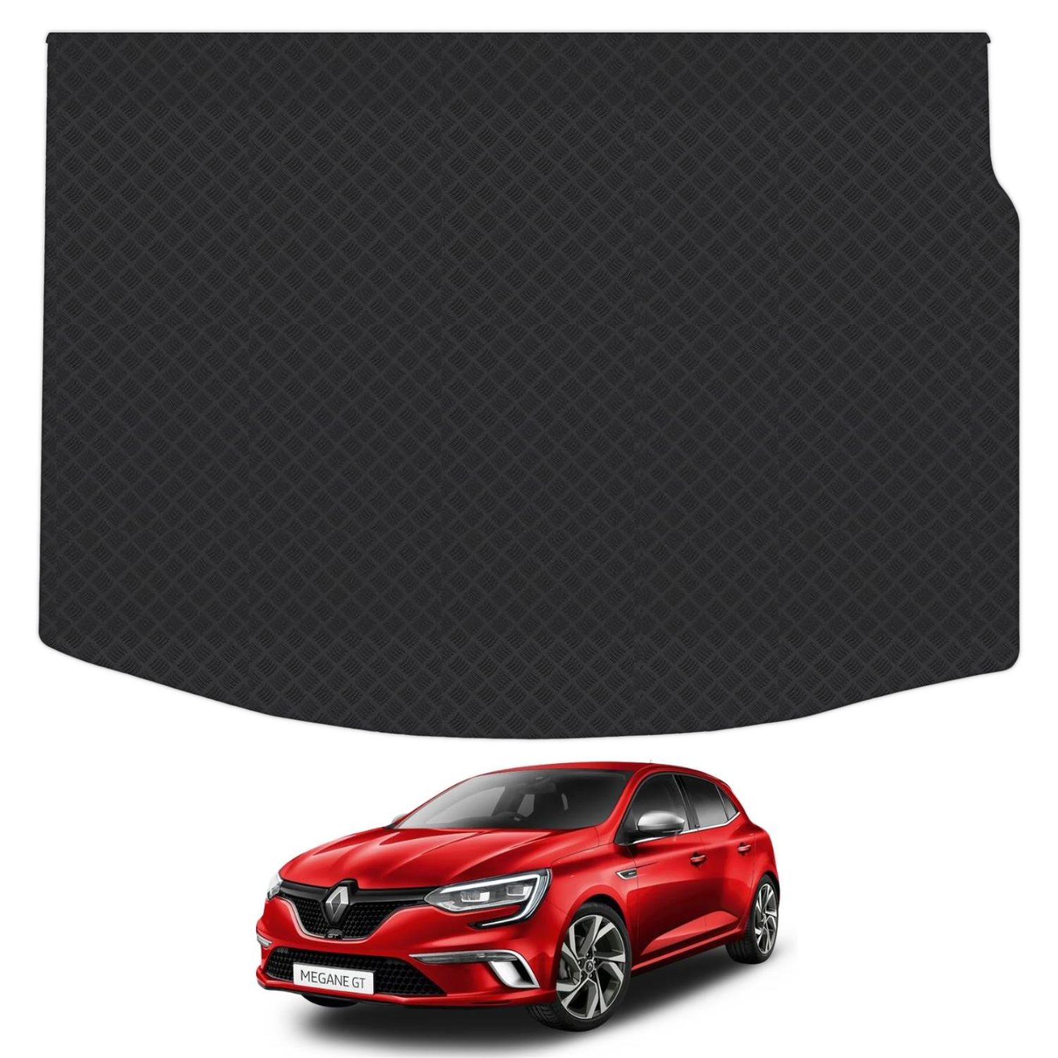 Renault Megane Hatchback (2017-2022) Boot Liner Carpet/Rubber Mat Colour Trim - Picture 31 of 38