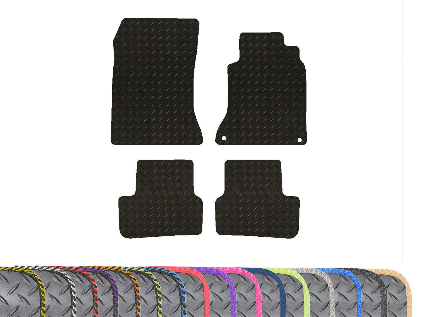 2012 on Tailored Black Colour Trim Carpet 4pc Floor Mats for Mercedes B Class